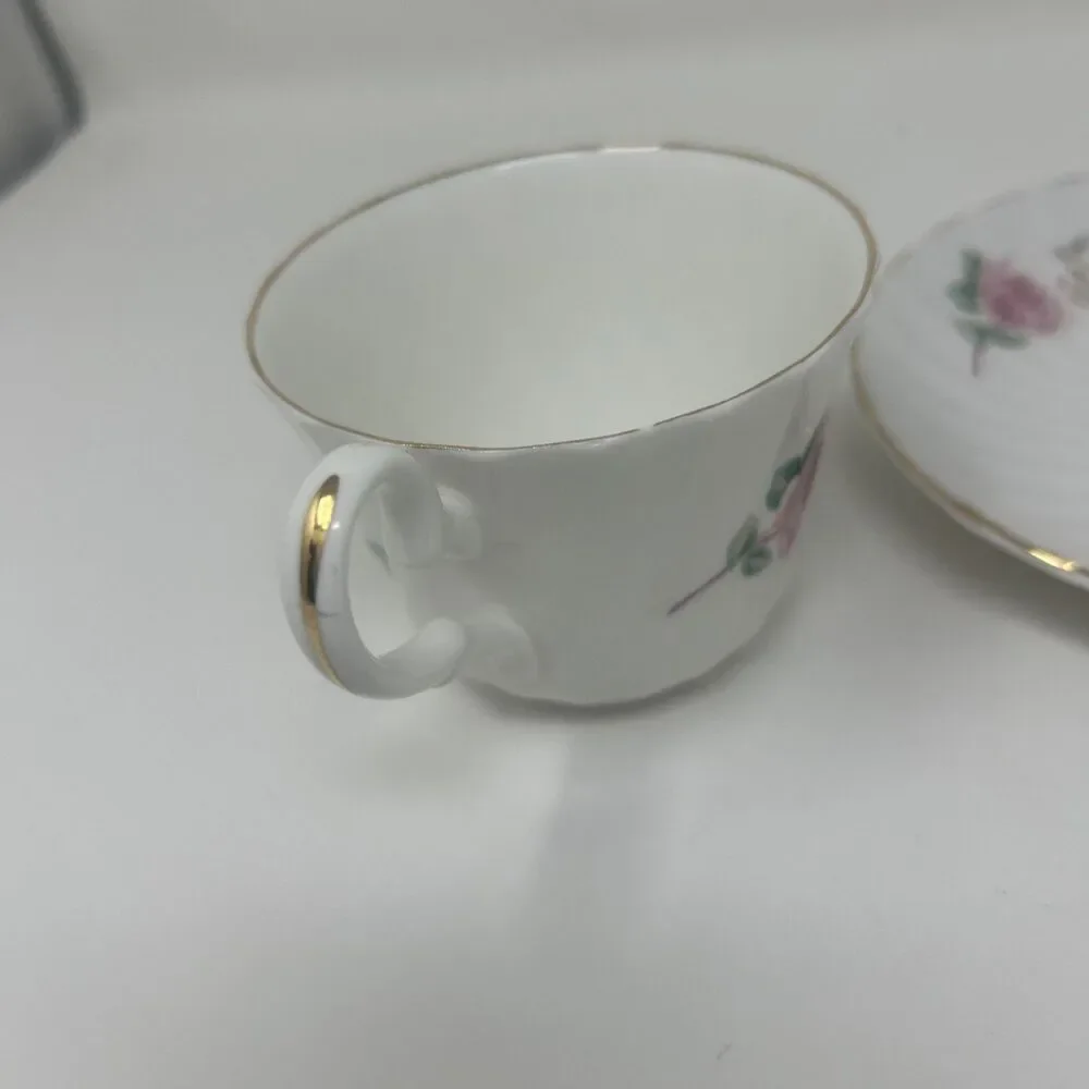 Royal Stuart Fine Bone China Saucer And Tea Cup Set Vintage Pink Floral